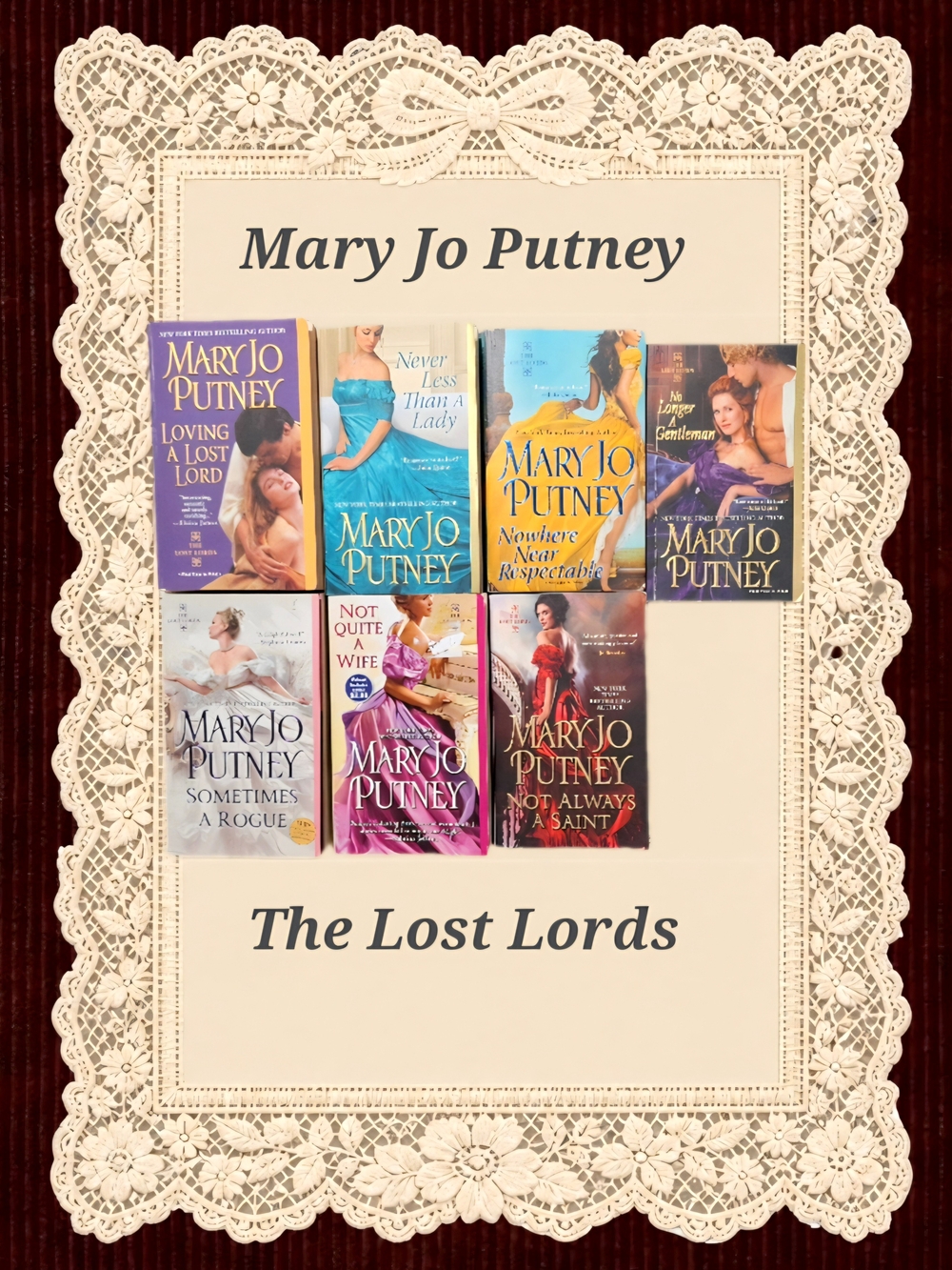 Mary Jo Putney The Lost Lords Paperback Romance Complete 7 Book Set ♥️ Regency